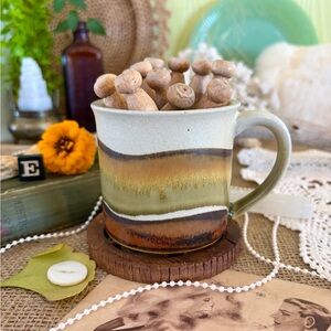 Vintage Ceramic Mug 🪵